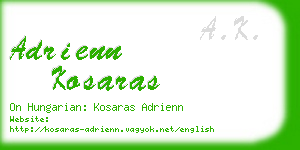 adrienn kosaras business card